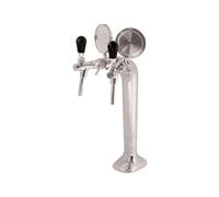 Colonne de bière chromée à 2 voies, élégante, "top qualité!" (Prix par paquet)