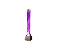 Colonne de bulles d'eau - LEDs à couleur changeante - Argenté - H. 130 cm - WOBY