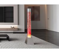 Colonne de bulles d'eau - LEDs à couleur changeante - Argenté - H. 130 cm - WOBY