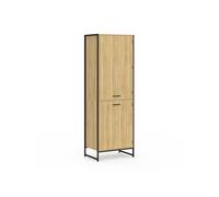 IDMarket - Colonne de Cuisine 60 cm Detroit 2 Portes Design Industriel