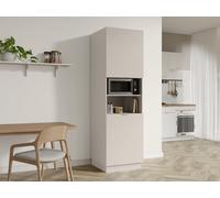 Vente-unique - Colonne de Cuisine avec 2 Portes et 2 niches - Beige - CARMEO
