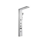 VEVOR Colonne de douche – Inox brossé, pommeau effet pluie, robinet 5 fonctions – 134,5 cm