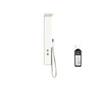 Colonne de douche Aquastyle inox laquée blanc mat + nettoyant Briochin