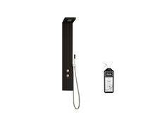 Colonne de douche Aquastyle inox laquée noir mat + nettoyant Briochin