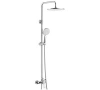 Colonne de Douche - AURALUM MAX - Inox - Chromé - Mitigeur Mécanique - Douchette 3 Modes