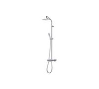 Colonne de douche avec mitigeur et pomme carrée THERMOSTATIQUE CUBE - CRISTINA ONDYNA TE44951