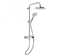 Colonne de douche avec mitigeur mécanique, Blanc/Chrome (SATSSPKP)