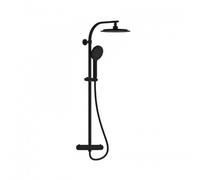 Colonne de douche avec mitigeur thermostatique - Madura Fresh noir mat SCHÜTTE
