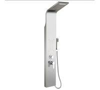 Colonne de Douche avec Mitigeur Thermostatique,Système de Panneau de Douche Brossée,Colonne de Douche à Montage Mural Pulvérisateur Robinet d'eau pour Salle de Bain/Hôtel,7 * 20 * 140cm