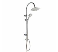 COLONNE DE DOUCHE AVEC POMMEAU FIXE ET DOUCHETTE DE FORME CARRÉE