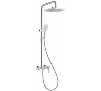 Colonne de Douche Avizar Mitigeur Douche Pluie Douchette Chromé Argent