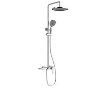Colonne de douche Ch avec kit de douche caché en acier inoxydable 304 - Douche à main réglable avec 3 m pour installation de salle de bain