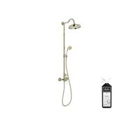 Colonne de douche Cléo 1889 Or beige + nettoyant Briochin