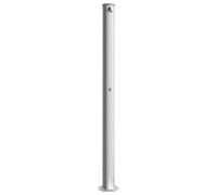 Colonne De Douche Delabie OUTDOOR temporisée, 2 douches et 1 rince-pieds 2245mm Chromé 717521