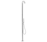Colonne de Douche d'Extérieur Moderne en Acier Inoxydable Argenté Belizon