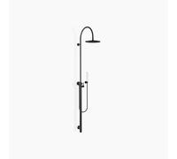 Colonne de douche Dornbracht META avec mitigeur de douche, projection douche debout 450 mm, douche de tête 300 mm, 26024661-33, Couleur: Noir Mat