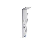 VEVOR Colonne de douche avec pommeau de douche effet pluie, système de panneau de douchette mural en acier inox brossé, robinet 5 fonctions, avec 2 jets de corps, douchette à main et bec de baignoire