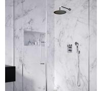 Colonne de douche encastrée Blautherm - mitigeur thermostatique - design rond RAMON SOLER