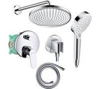 Pack encastré avec mitigeur mécanique bain/douche Focus chromé - 26999000