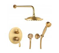 Colonne de Douche Encastrée SILLA - Vintage Ensemble de Douche en Laiton - Doré - BR2362
