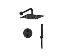 Colonne de douche encastrée thermostatique JACOB DELAFON Metro carré noir mat