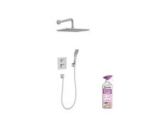 Colonne de douche encastrée thermostatique Modulo tête carrée + nettoyant