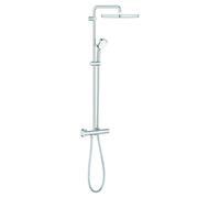 Colonne De Douche Grohe Tempesta Cosmopolitan 250 Cube Avec mitigeur themostatique Chromé/Blanc 26689000