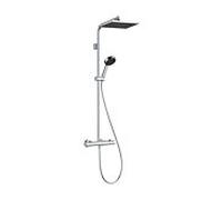 Colonne de douche Hansgrohe Activera Q 290/180 1 jet 28748000 EcoSmart avec Ecostat Fine, chromée