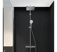 Colonne douche Showerpipe Crometta E 240 1 jet EcoSmart chromé Hansgrohe
