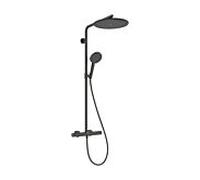 hansgrohe Raindance Alive S Puro Showerpipe 300 1jet EcoSmart+ avec élément Ecostat, 24594340, Couleur: Chrome noir brossé