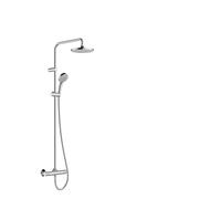 hansgrohe Vernis Blend SystÚme de douche 200 1 jet vert avec thermostat chrome, 26318000 - 26318000