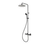 Herzbach Colonne de douche Deep Grey 23.988525. 2000 .06 avec thermostat de douche et douchette, gris mat