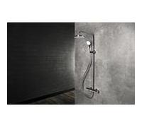 Herzbach Living Spa colonne de douche 11.988525. 2000 .01 Ø 250 mm, avec douchette 100mm multifonction, chromé