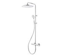 Colonne de douche Herzbach Living Spa 11.988530.1.01 Ø 300 mm, avec douchette multifonction 100 mm, chromé