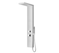 COLONNE DE DOUCHE HYDROMASSANTE EN ALUMINIUM AVEC FONCTION CASCADE CARRÉE