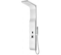 Colonne de douche hydromassante - Idralite - Mod. Marmore - ABS blanc - Mitigeur mécanique - 140 cm