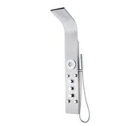 Colonne de Douche Hydromassante K2O Lusso Spa 20x7x140cm avec Robinet Thermostatique, 5 Jets, Effet Pluie, Douchette
