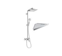 Colonne de douche mécanique Crometta E 240 chromé + tablette Addstoris