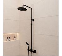 Colonne de douche Mécanique finition Noir Mat - 133x28x52 cm - MOLLY BLACK