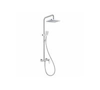Colonne de Douche Mitigeur Douche Pluie Douchette Chromé Argent