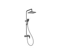 Colonne de Douche Mitigeur Douche Pluie Douchette Chromé Noir