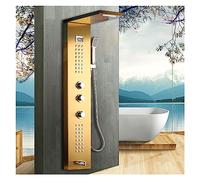 Colonne de Douche, Panneau de douche à affichage numérique de la température ， Jets du système de massage corporel ， Colonne de douche serviette Salle de bains Bain Douche Mitigeur(9019K)