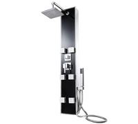 COLONNE DE DOUCHE - TECTAKE - Colonne de Douche Pommeau Douchette et Mitigeur Fonction hydromassante - 120 cm x 18 cm x 85 cm -