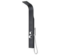 COLONNE DE DOUCHE PANNEAU HYDROMASSANTE ACIER INOX BROSSÉ ALUMINIUM ABS