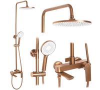 Colonne De Douche Rea Avalon Kit De Douche Cuivre Brossé 50 X 24 X 130 Cm