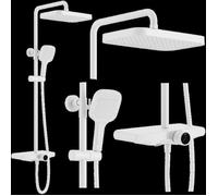 Colonne De Douche Rea Bari Kit De Douche Blanc 37 X 31 X 100 Cm