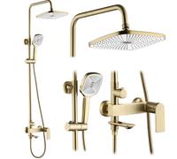 Colonne De Douche Rea My1902-78Gg Storm Kit De Douche Or Brossé 45 X 19 X 136 Cm