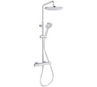 Colonne de douche téte ronde avec mitigeur thermostati5que July+ Chrome - JAOB DELAFON - E35678-9-CP