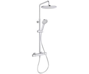 Colonne de douche téte ronde avec mitigeur thermostati5que July+ Chrome - JAOB DELAFON - E35678-9-CP