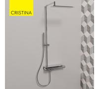 Colonne de douche thermostatique Chromé Thermo Up - CRISTINA ONDYNA XT48651
